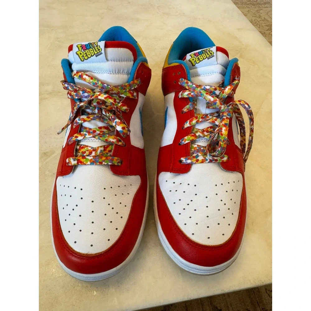Nike Dunk Low QS Fruity Pebbles LeBron James Habanero Red DH8009-600 Mens 12